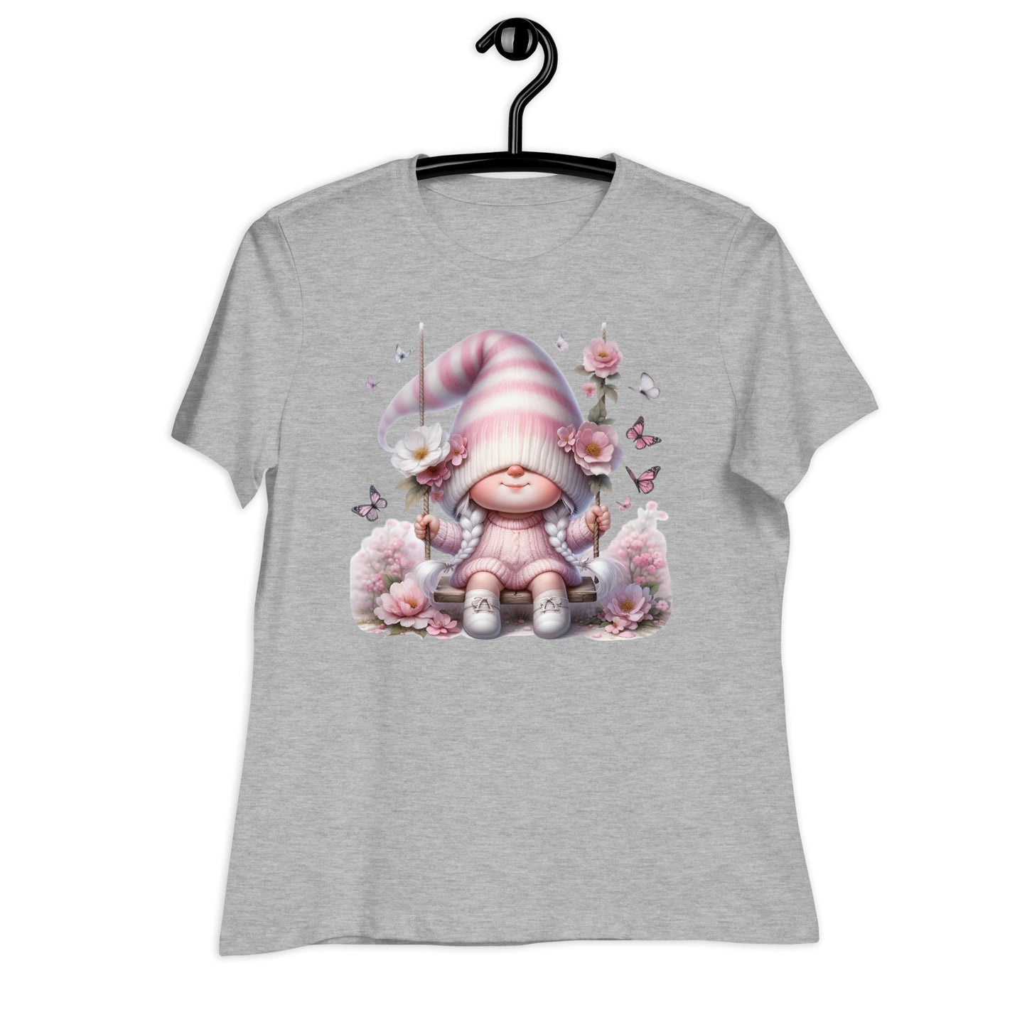 Women's Relaxed T-Shirt "Cherry Blossom Gnome" #7