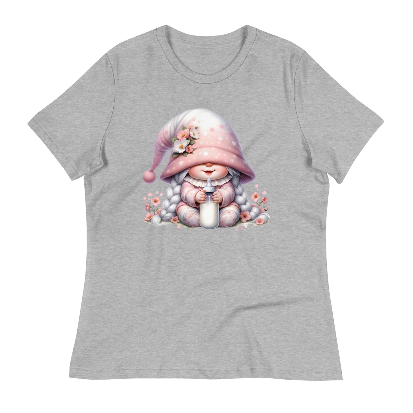 Women's Relaxed T-Shirt "Cherry Blossom Gnomes" #9