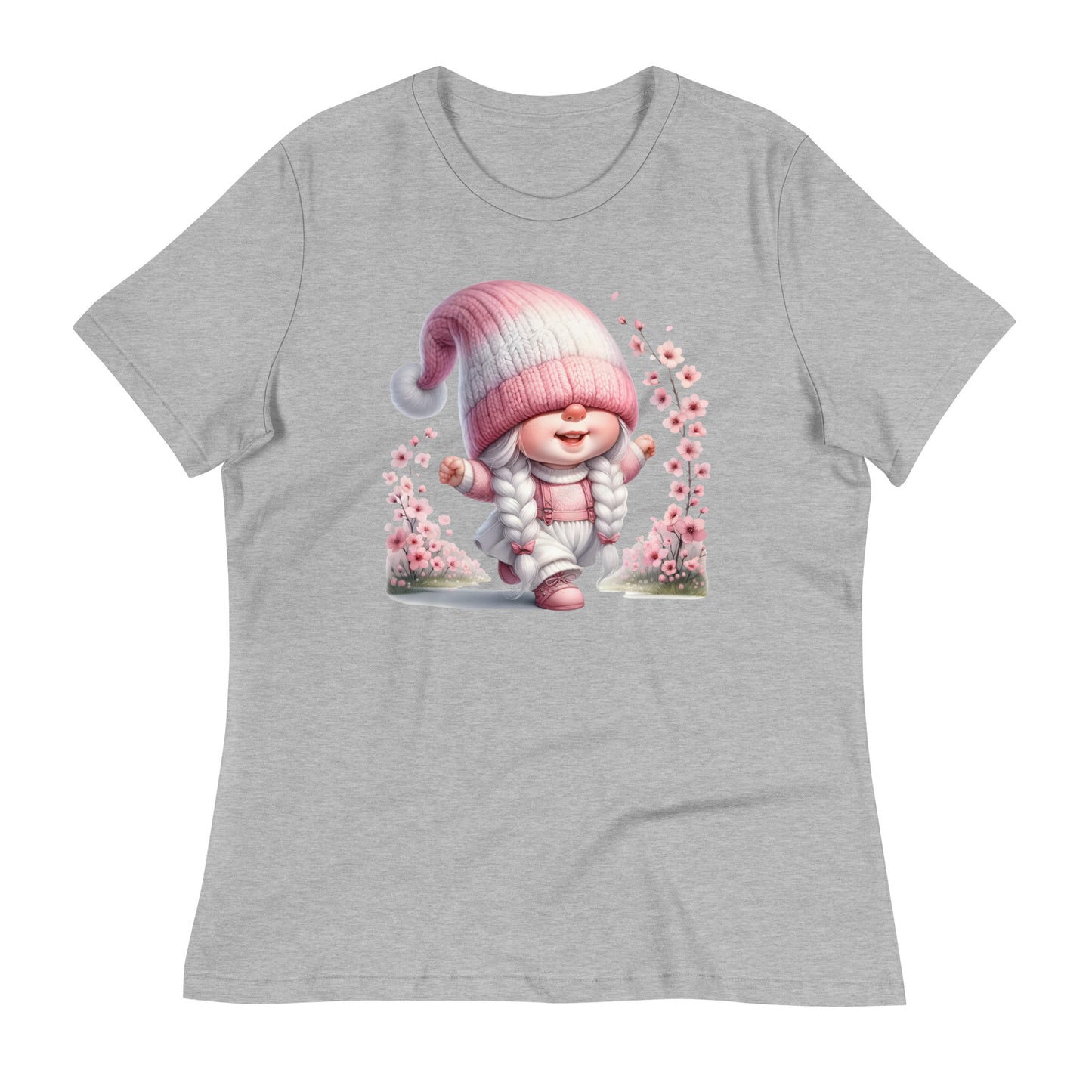 Women's Relaxed T-Shirt "Cherry Blossom Gnomes" #12