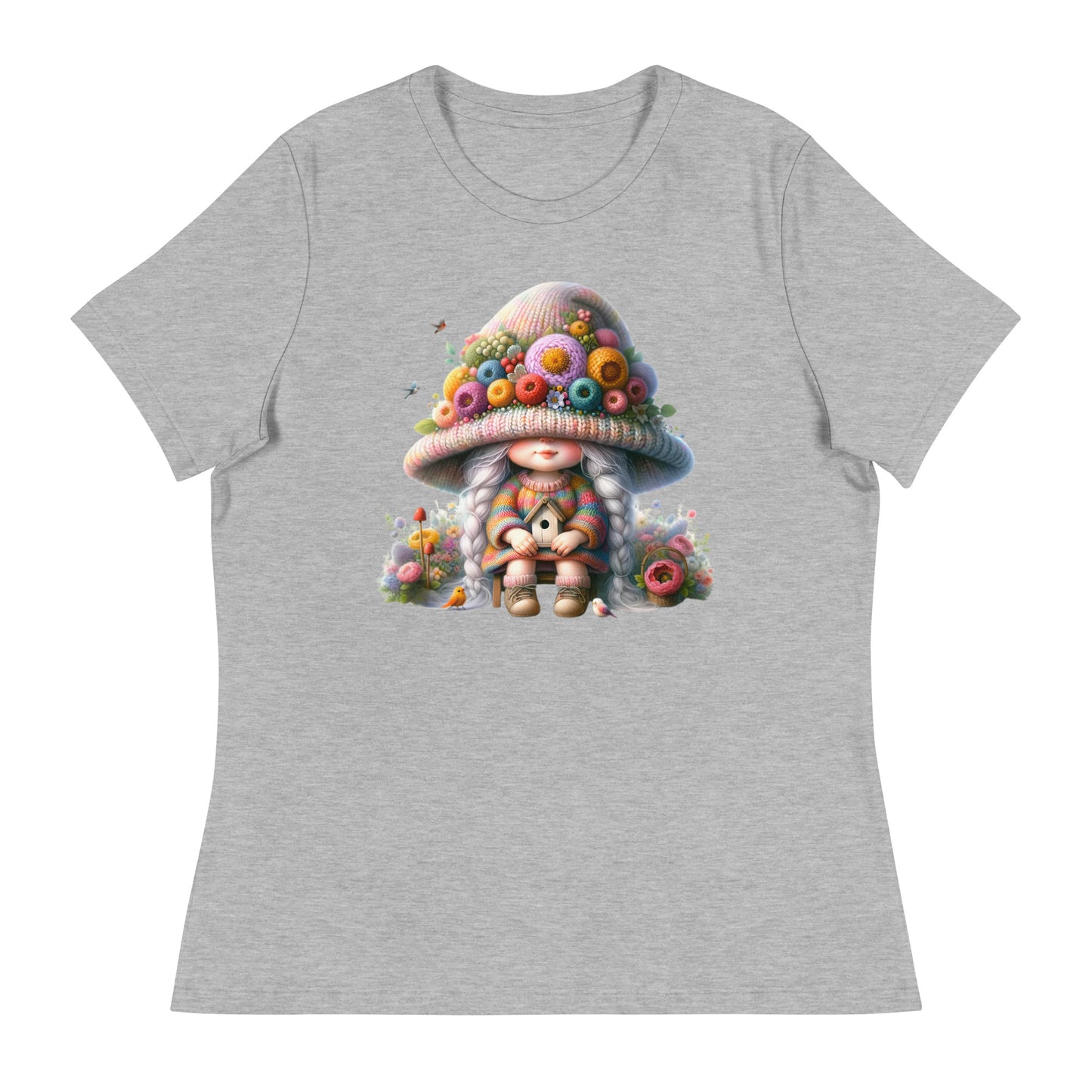 Women's Relaxed T-Shirt "Spring Girl Gnomes" #13