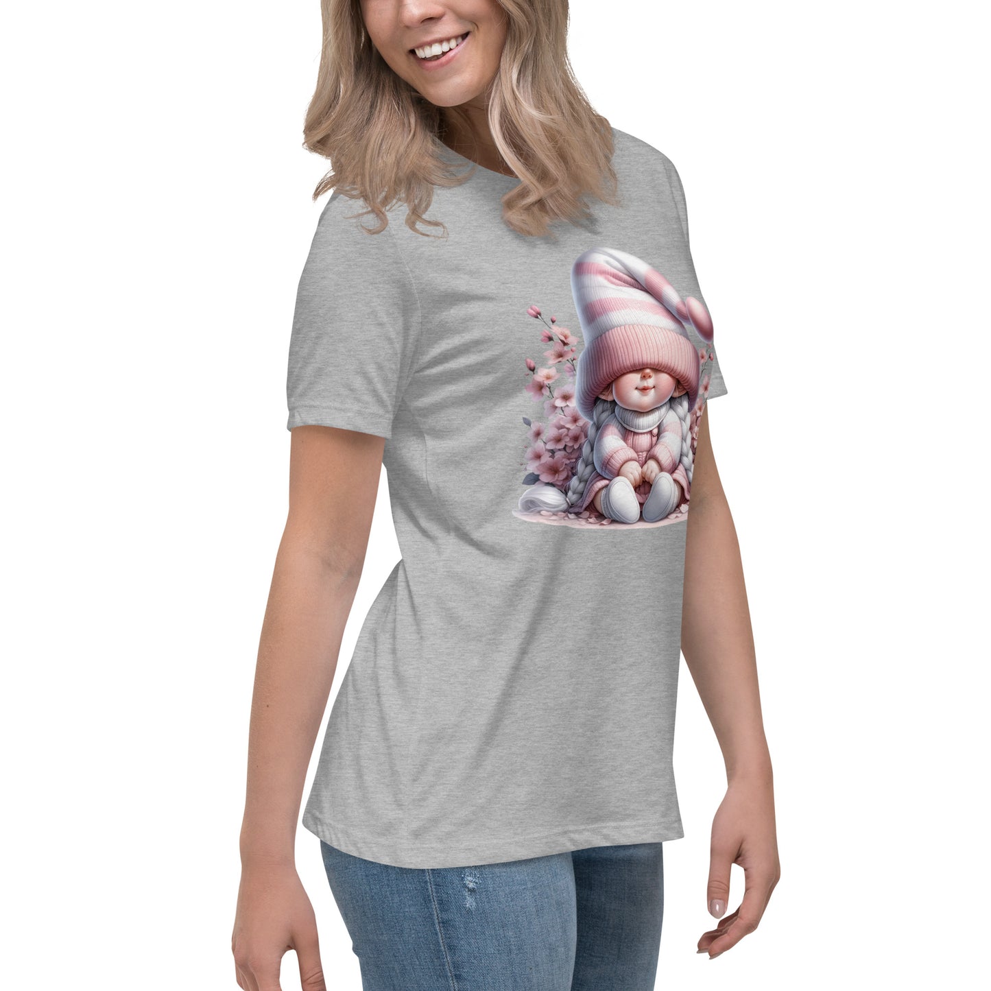 Women's Relaxed T-Shirt "Cherry Blossom Gnomes" #11