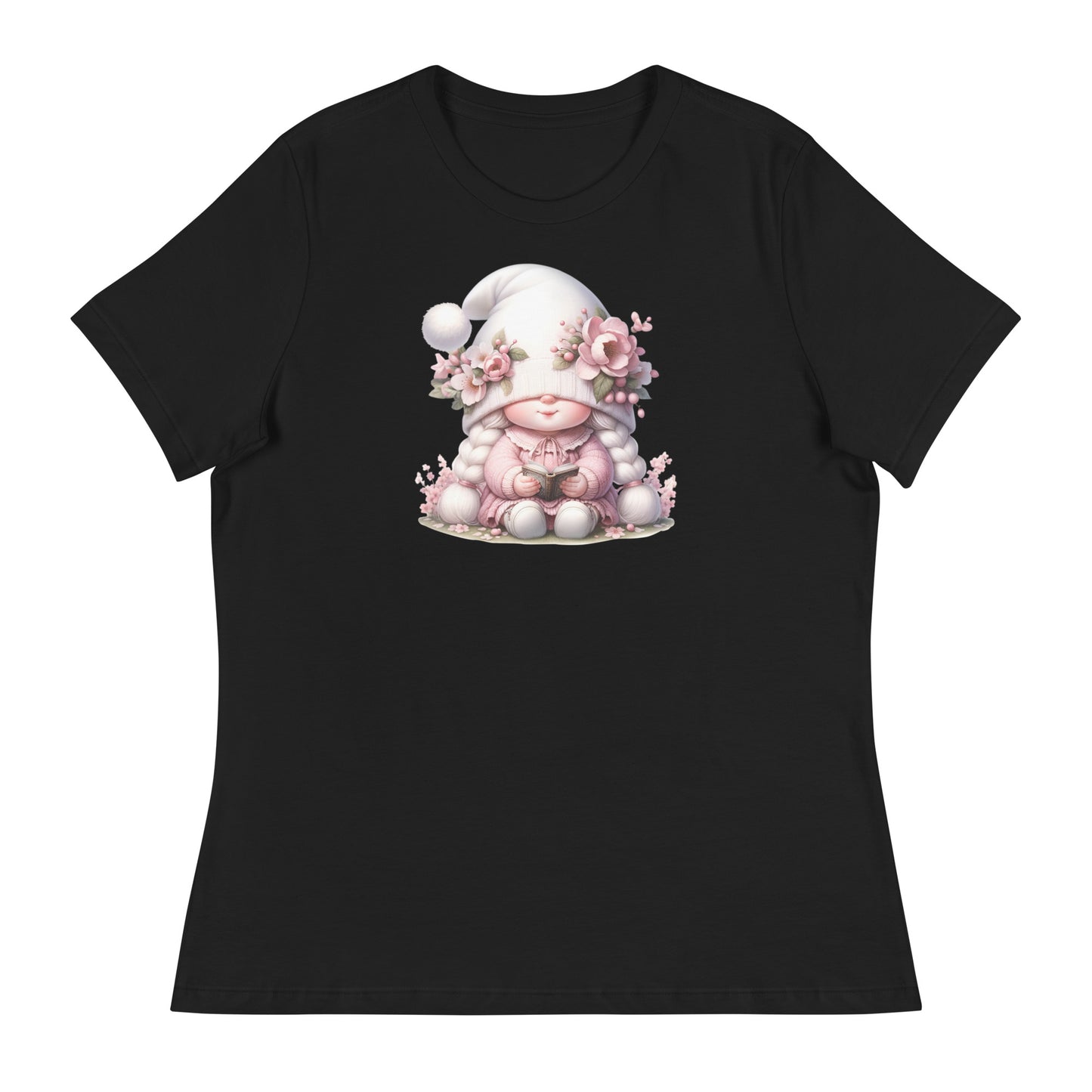 Women's Relaxed T-Shirt "Cherry Blossom Gnomes" #1`