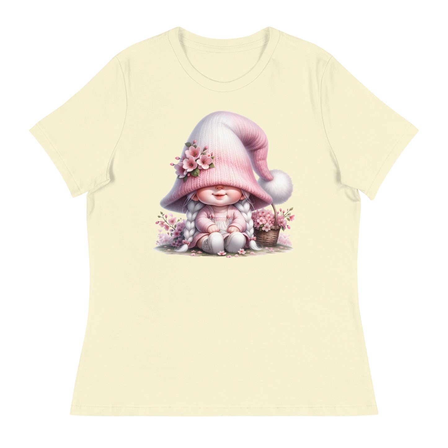 Women's Relaxed T-Shirt "Cherry Blossom Gnomes" #4