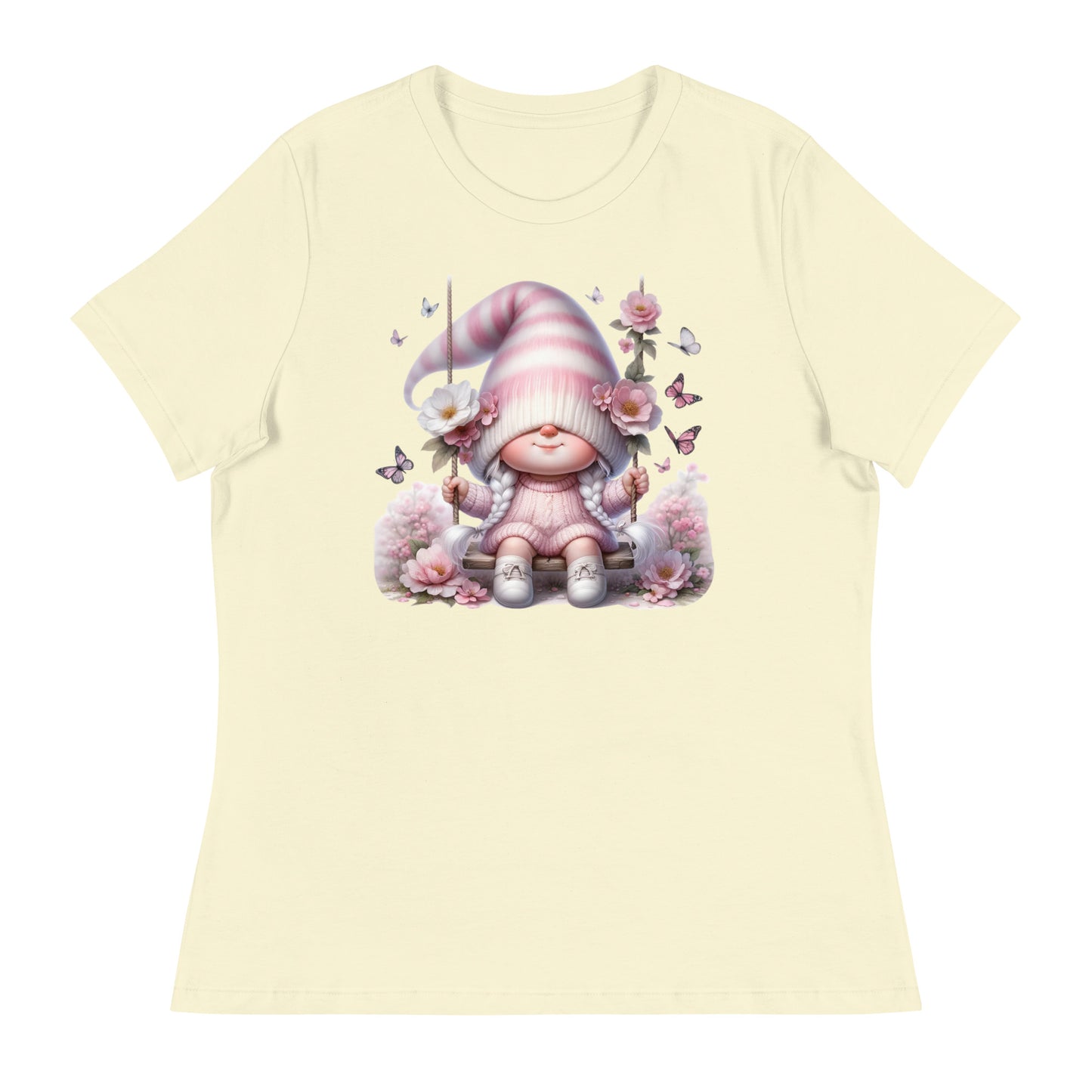 Women's Relaxed T-Shirt "Cherry Blossom Gnome" #7