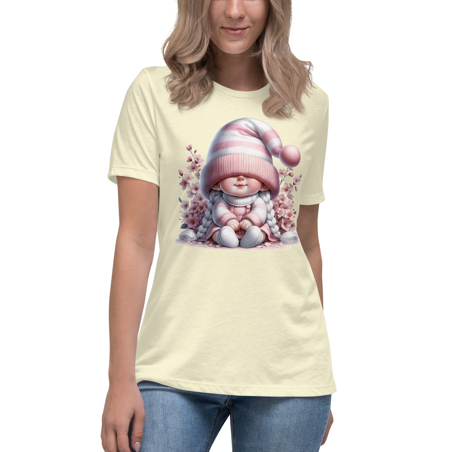 Women's Relaxed T-Shirt "Cherry Blossom Gnomes" #11