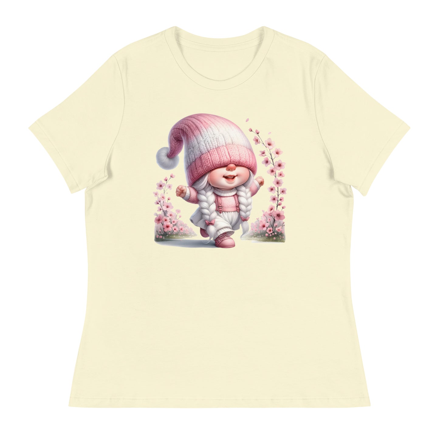 Women's Relaxed T-Shirt "Cherry Blossom Gnomes" #12