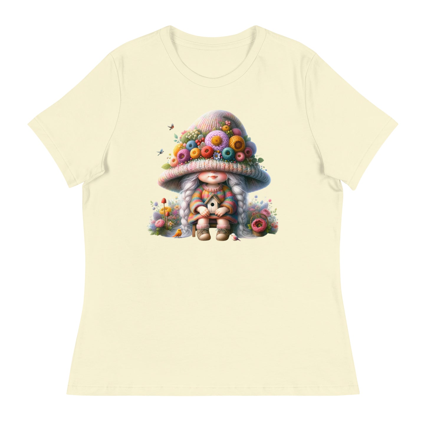 Women's Relaxed T-Shirt "Spring Girl Gnomes" #13