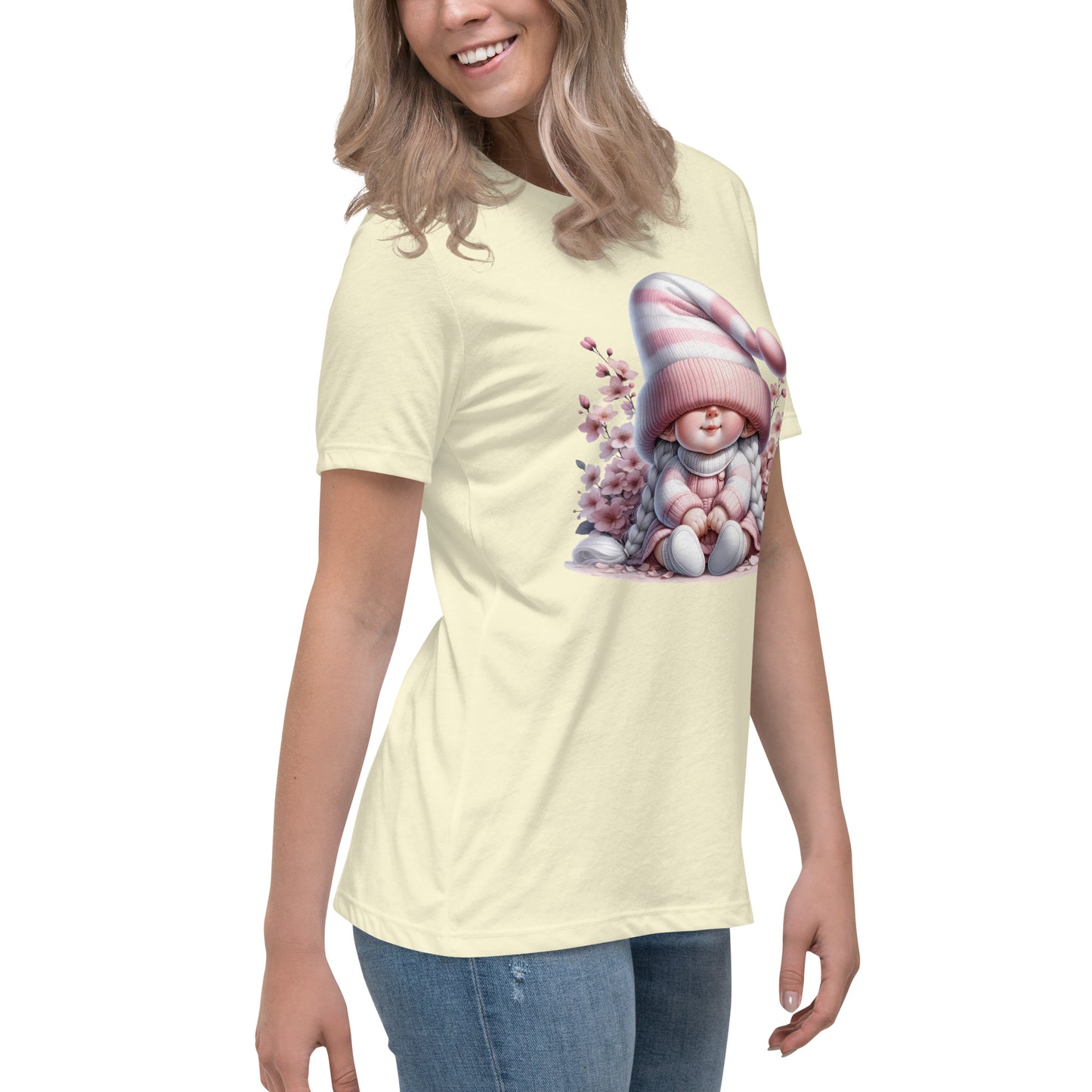 Women's Relaxed T-Shirt "Cherry Blossom Gnomes" #11