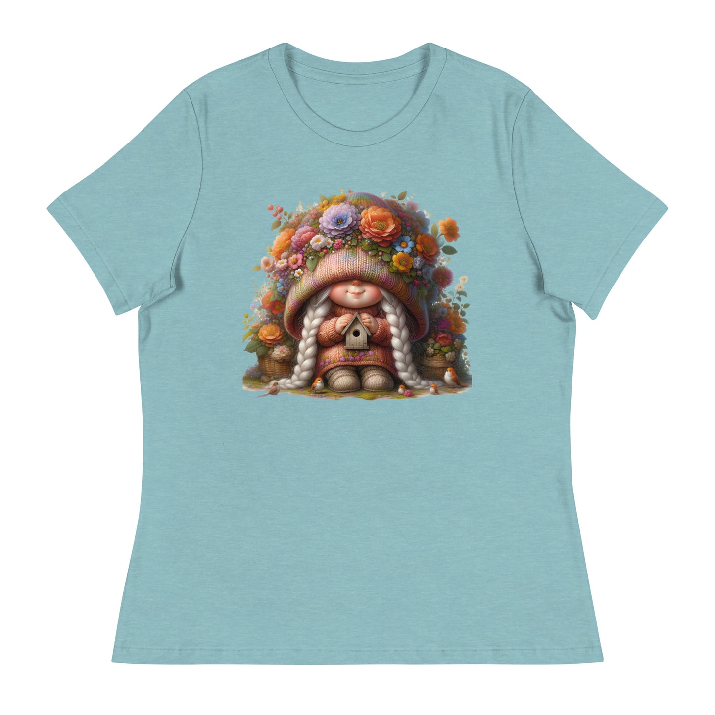 Women's Relaxed T-Shirt "Spring Girl Gnomes" 09