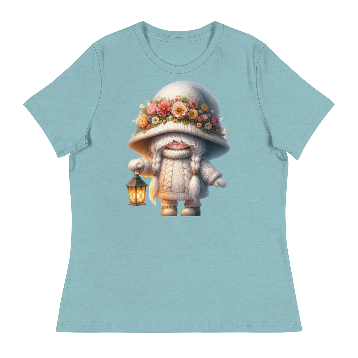 Women's Relaxed T-Shirt "Spring Girl Gnomes" #11