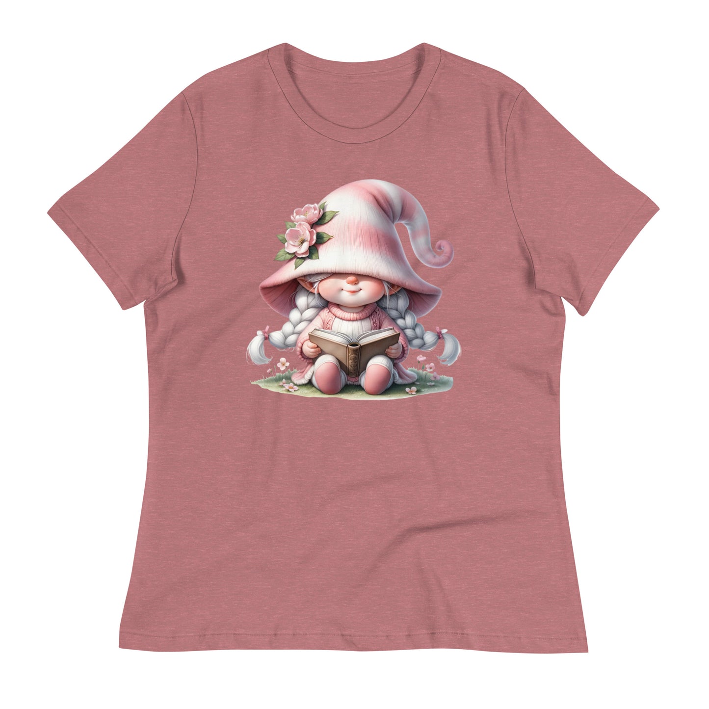 Women's Relaxed T-Shirt "Cherry Blossom Gnomes" #8