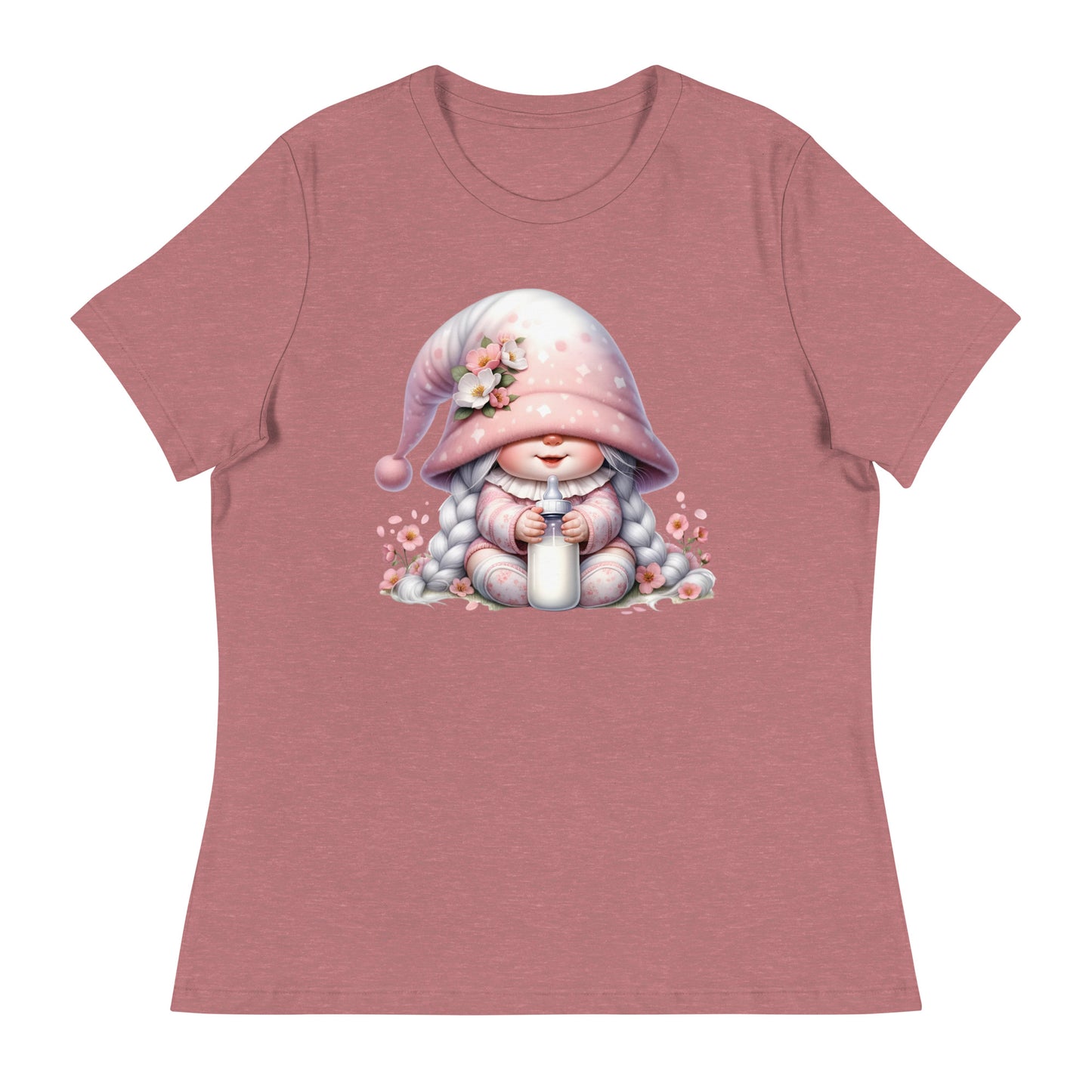 Women's Relaxed T-Shirt "Cherry Blossom Gnomes" #9