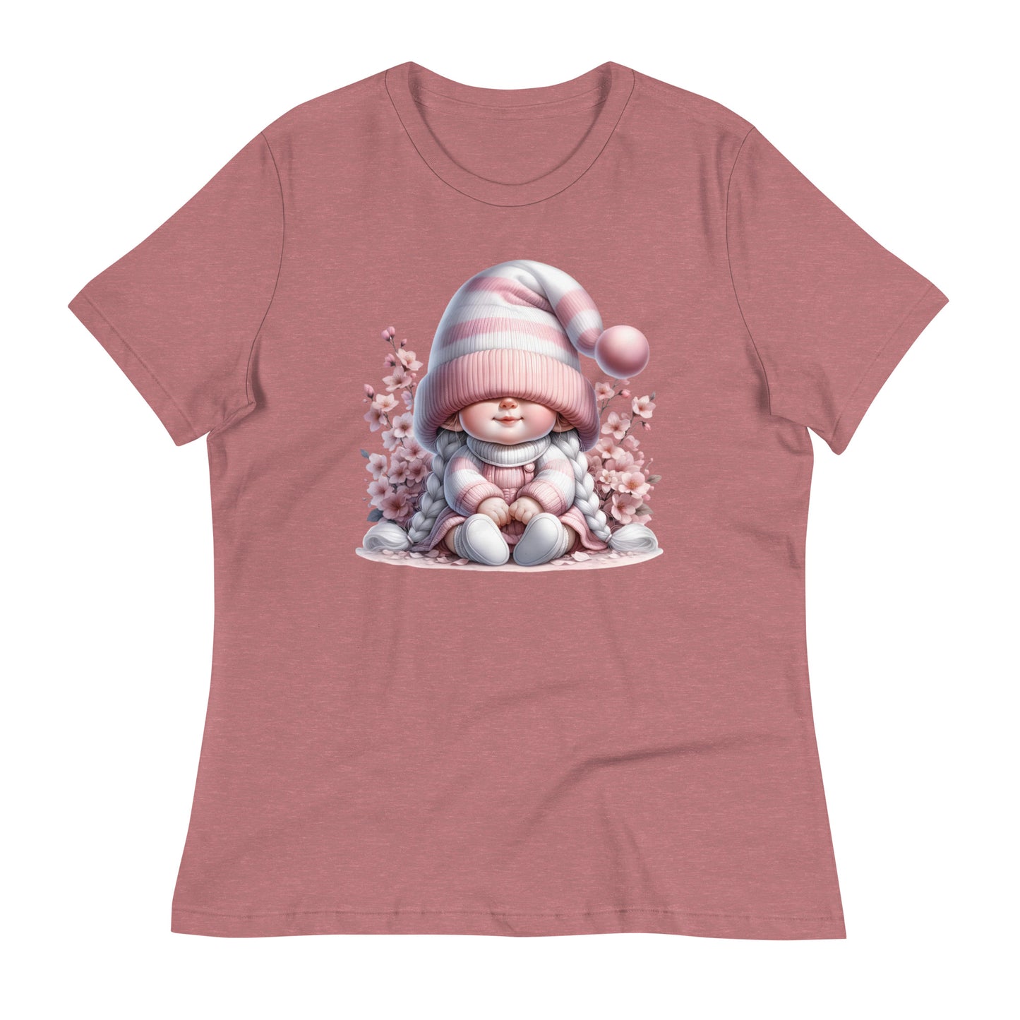 Women's Relaxed T-Shirt "Cherry Blossom Gnomes" #11