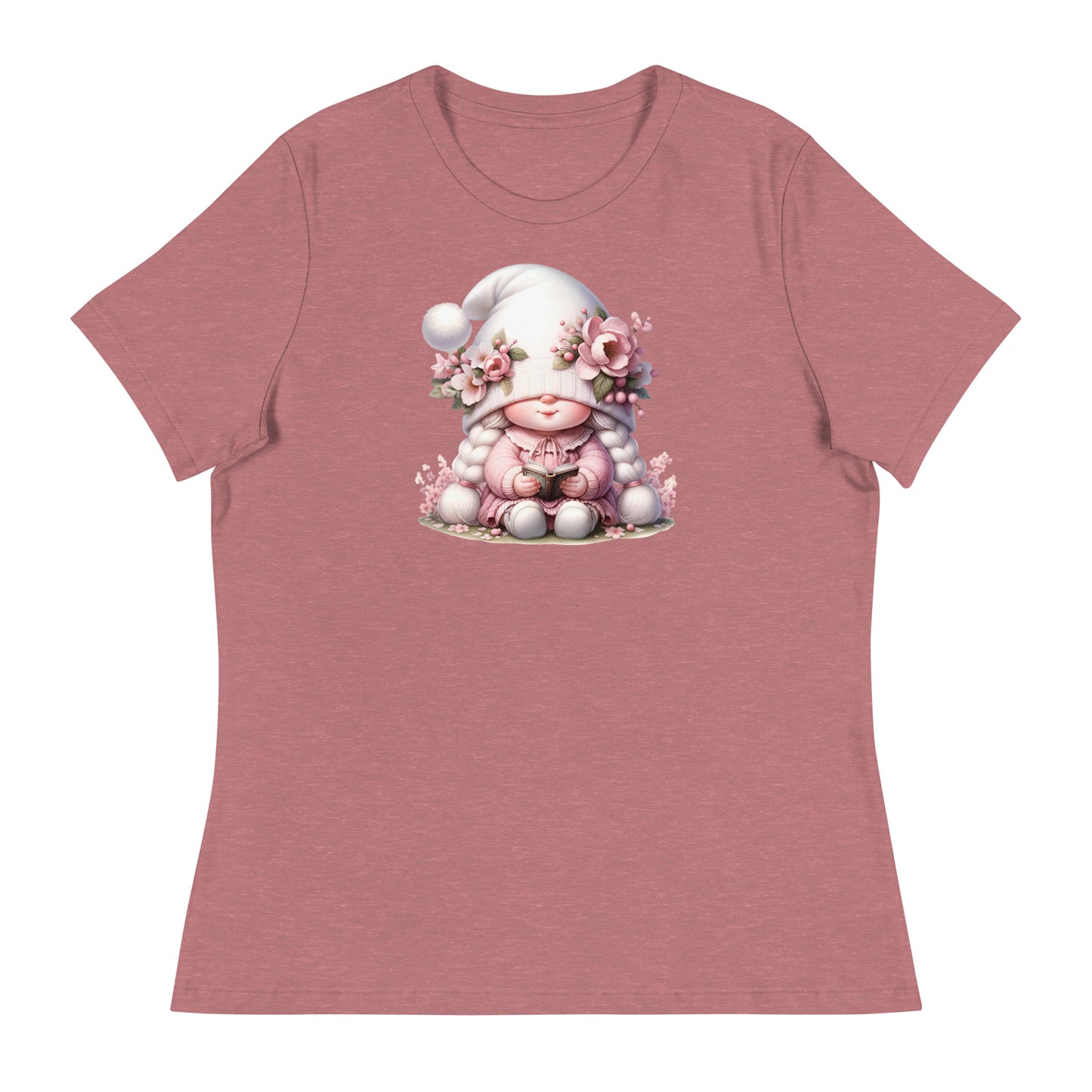 Women's Relaxed T-Shirt "Cherry Blossom Gnomes" #1`