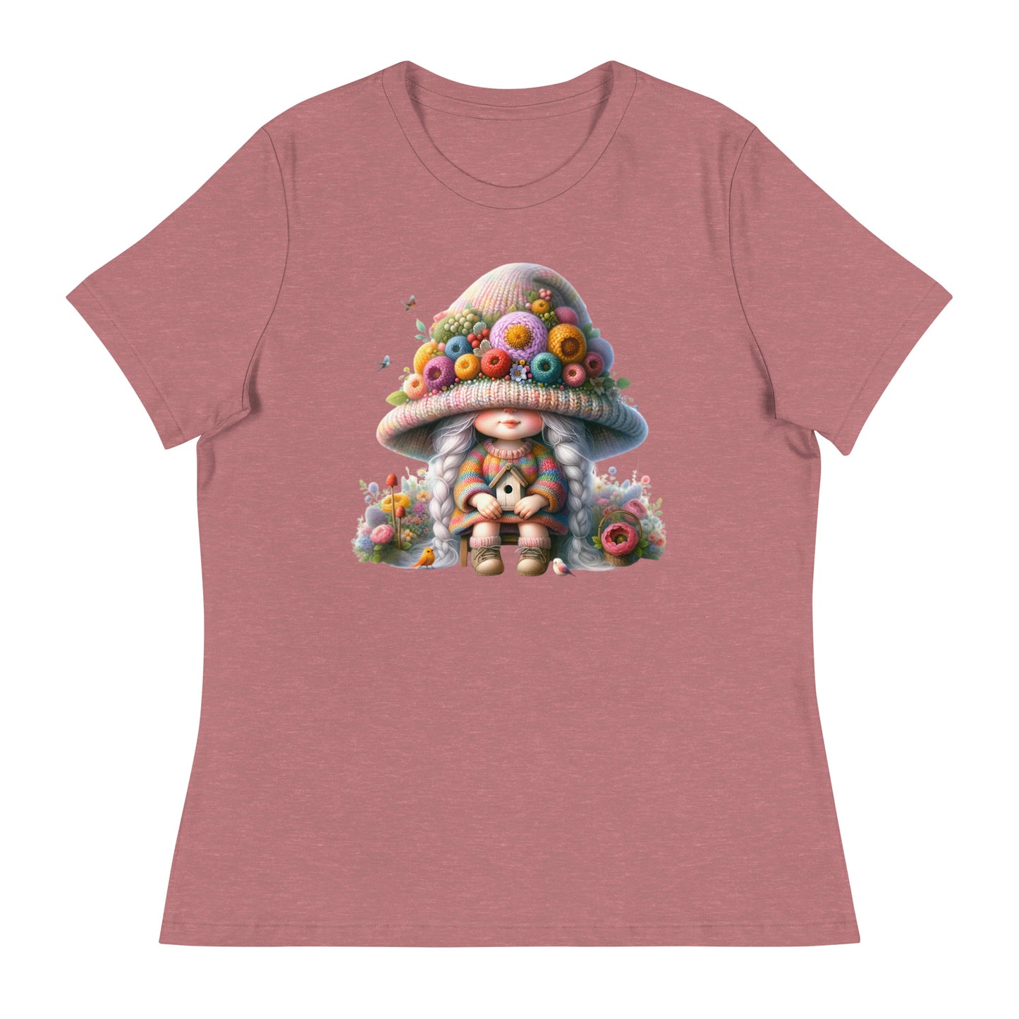 Women's Relaxed T-Shirt "Spring Girl Gnomes" #13