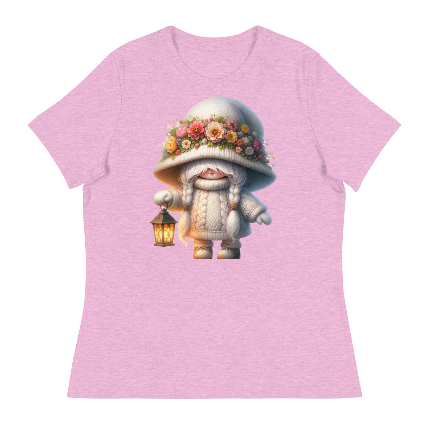 Women's Relaxed T-Shirt "Spring Girl Gnomes" #11