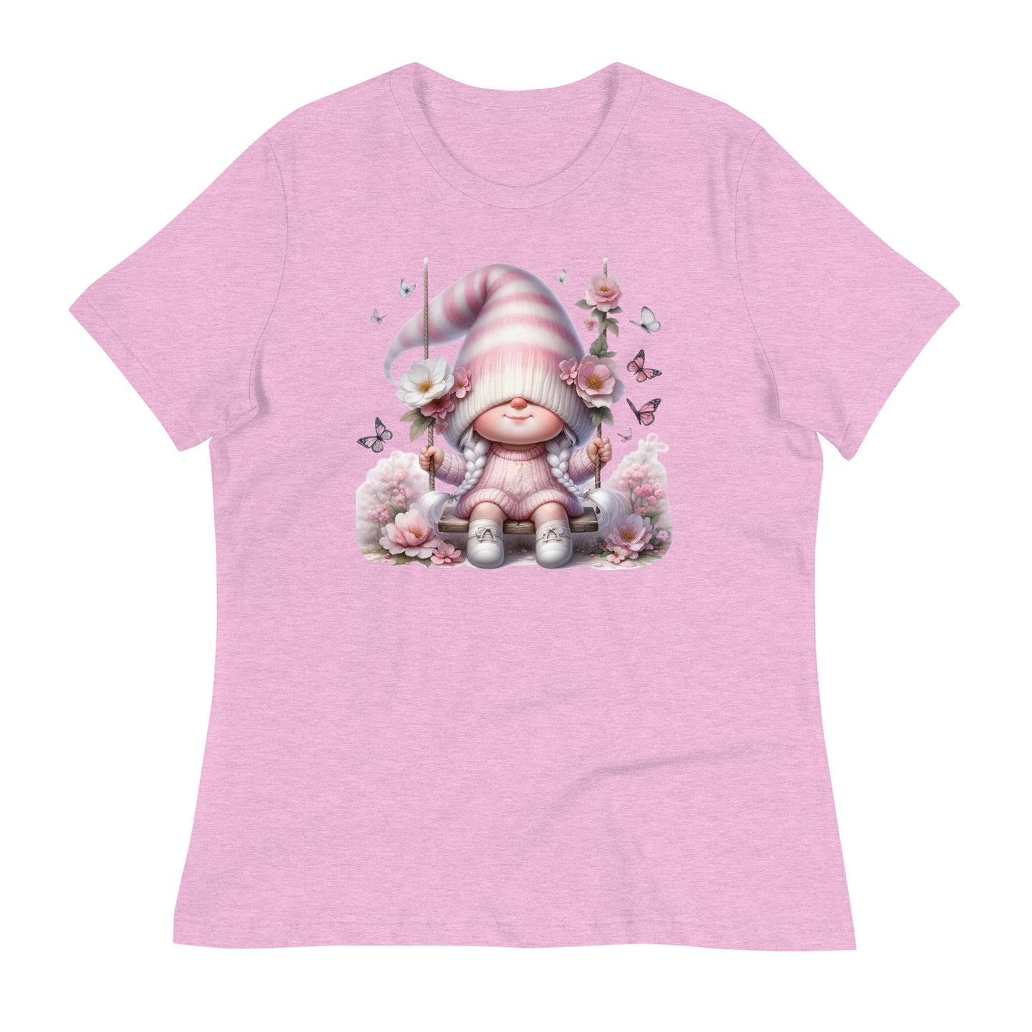 Women's Relaxed T-Shirt "Cherry Blossom Gnome" #7