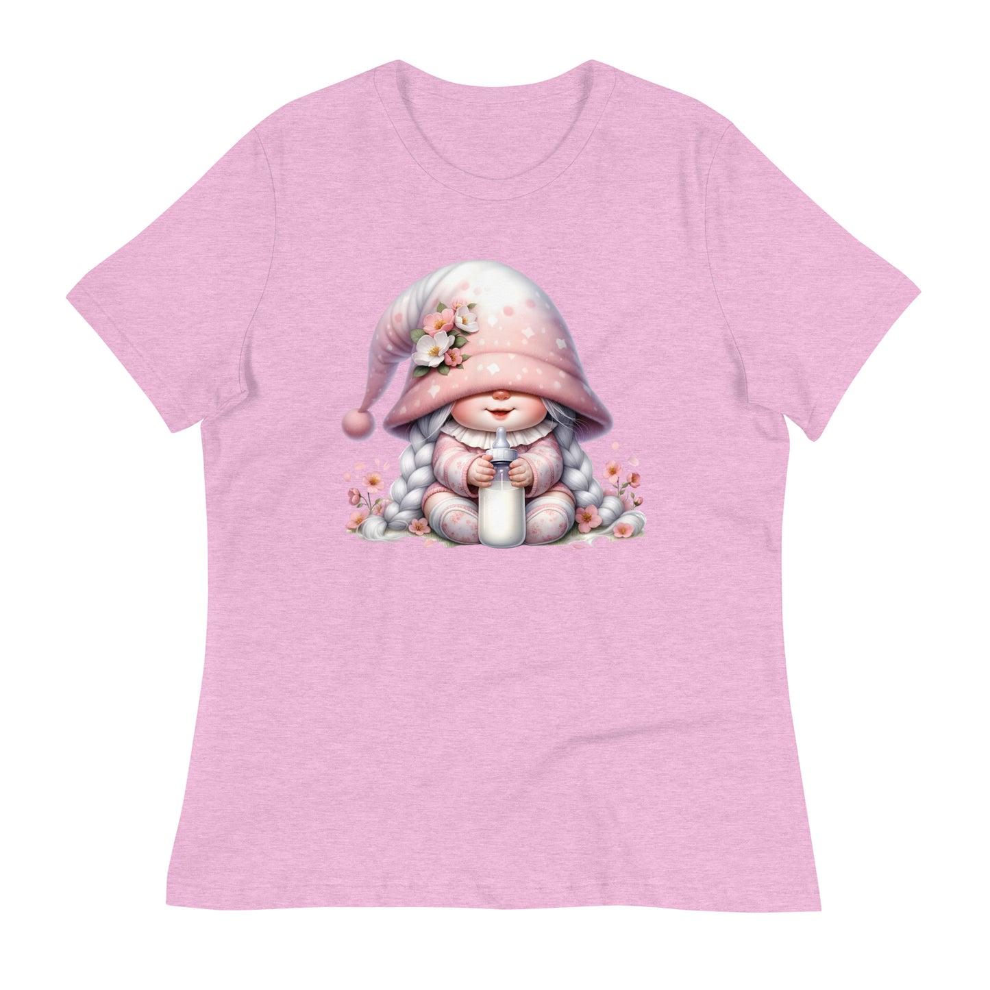 Women's Relaxed T-Shirt "Cherry Blossom Gnomes" #9