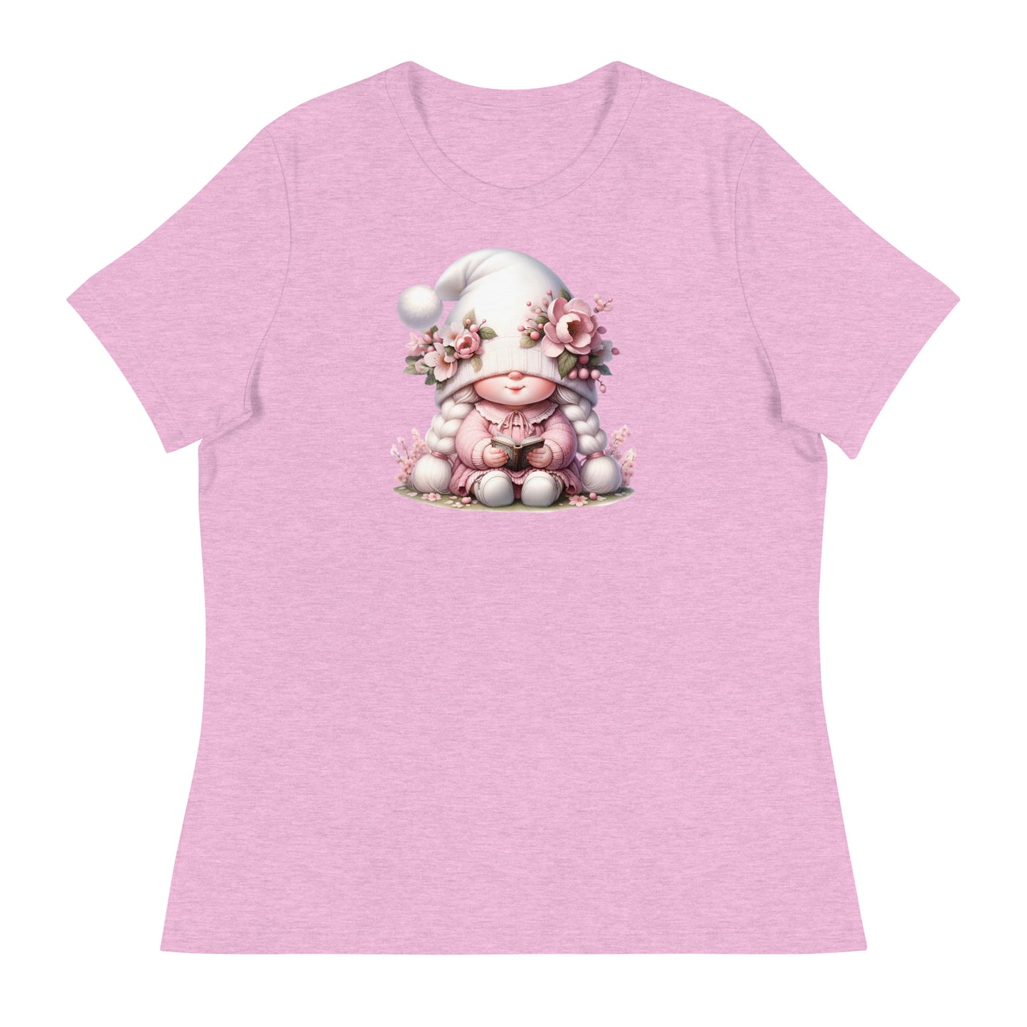 Women's Relaxed T-Shirt "Cherry Blossom Gnomes" #1`