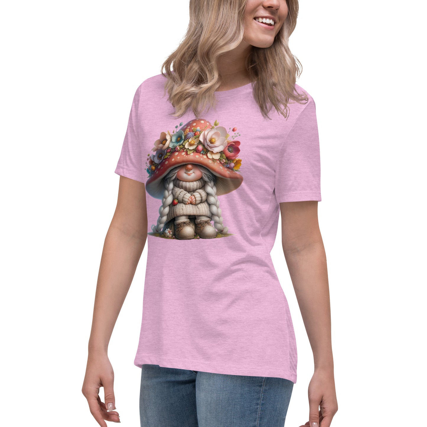 Women's Relaxed T-Shirt "Spring Gnomes" 01