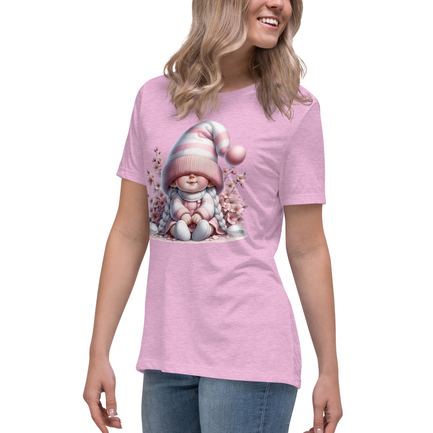 Women's Relaxed T-Shirt "Cherry Blossom Gnomes" #11