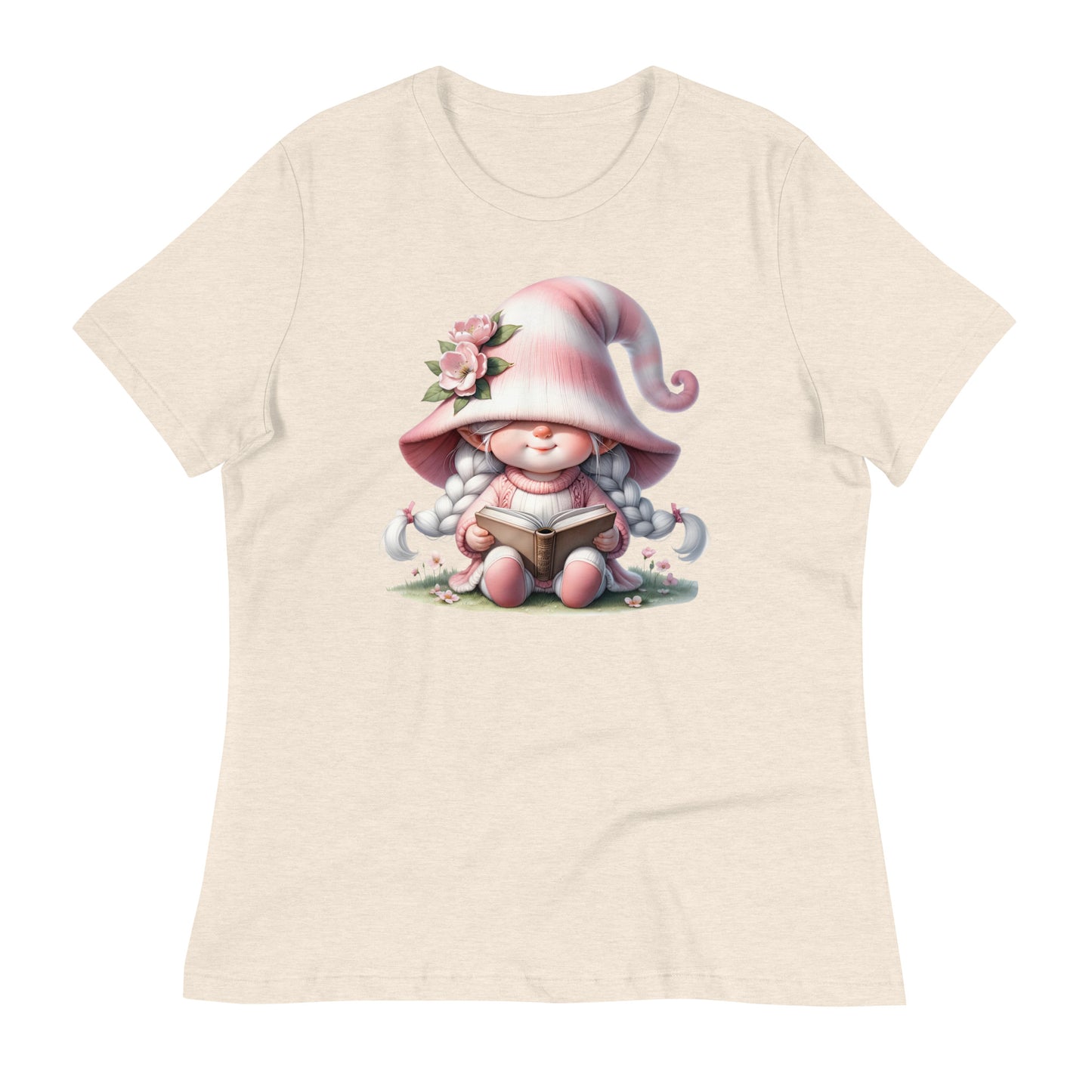 Women's Relaxed T-Shirt "Cherry Blossom Gnomes" #8