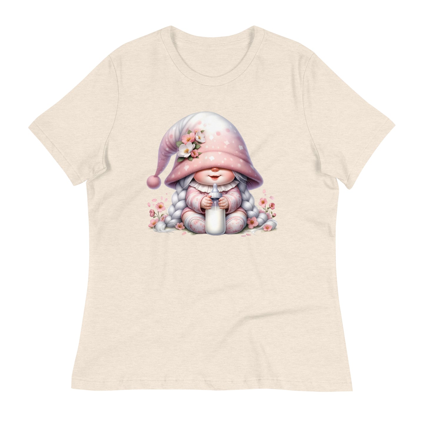 Women's Relaxed T-Shirt "Cherry Blossom Gnomes" #9