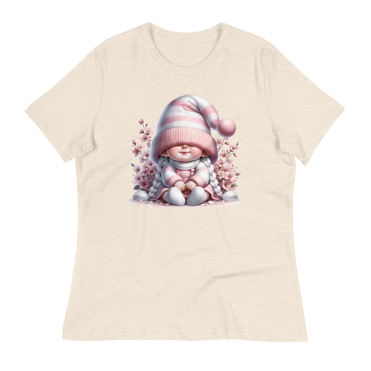 Women's Relaxed T-Shirt "Cherry Blossom Gnomes" #11