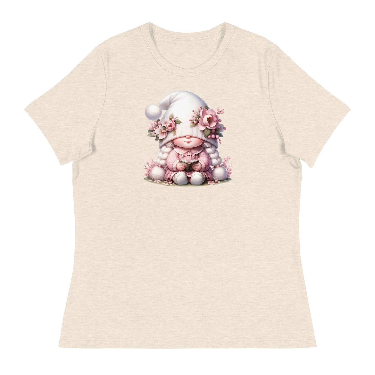 Women's Relaxed T-Shirt "Cherry Blossom Gnomes" #1`