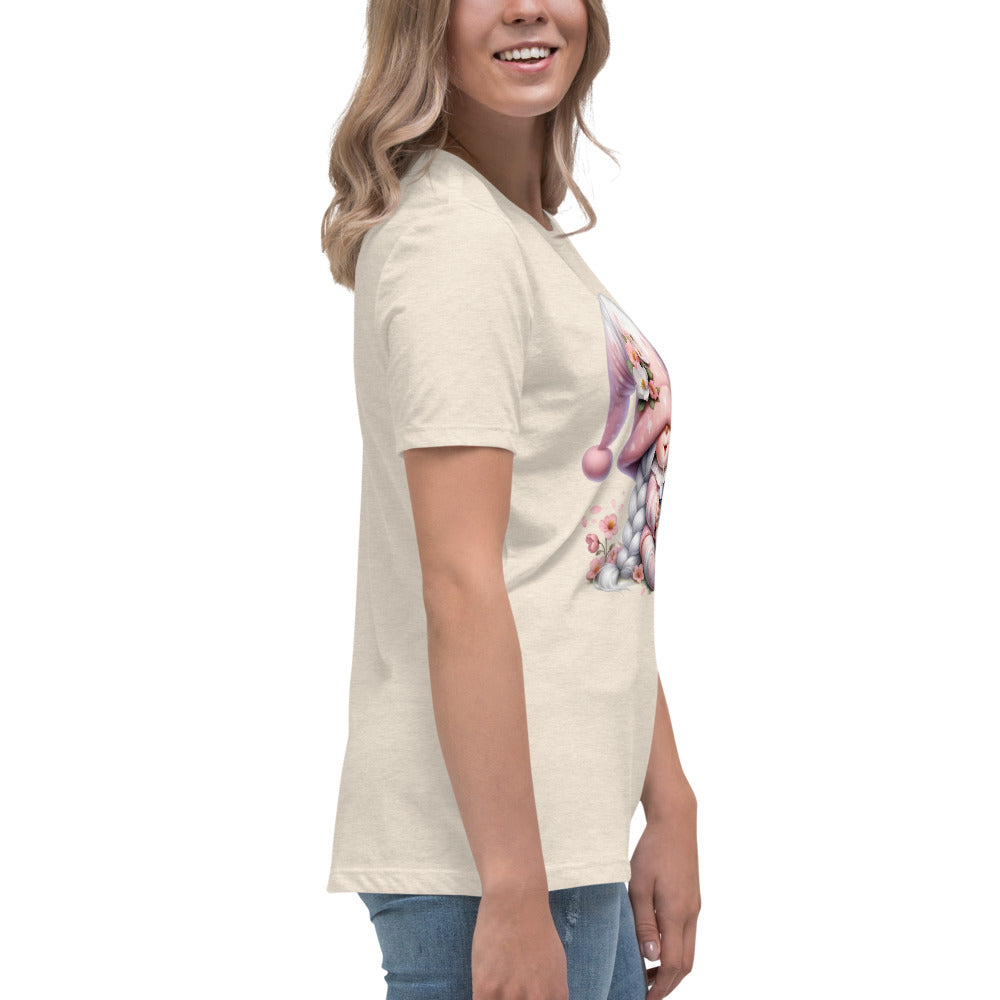 Women's Relaxed T-Shirt "Cherry Blossom Gnomes" #9