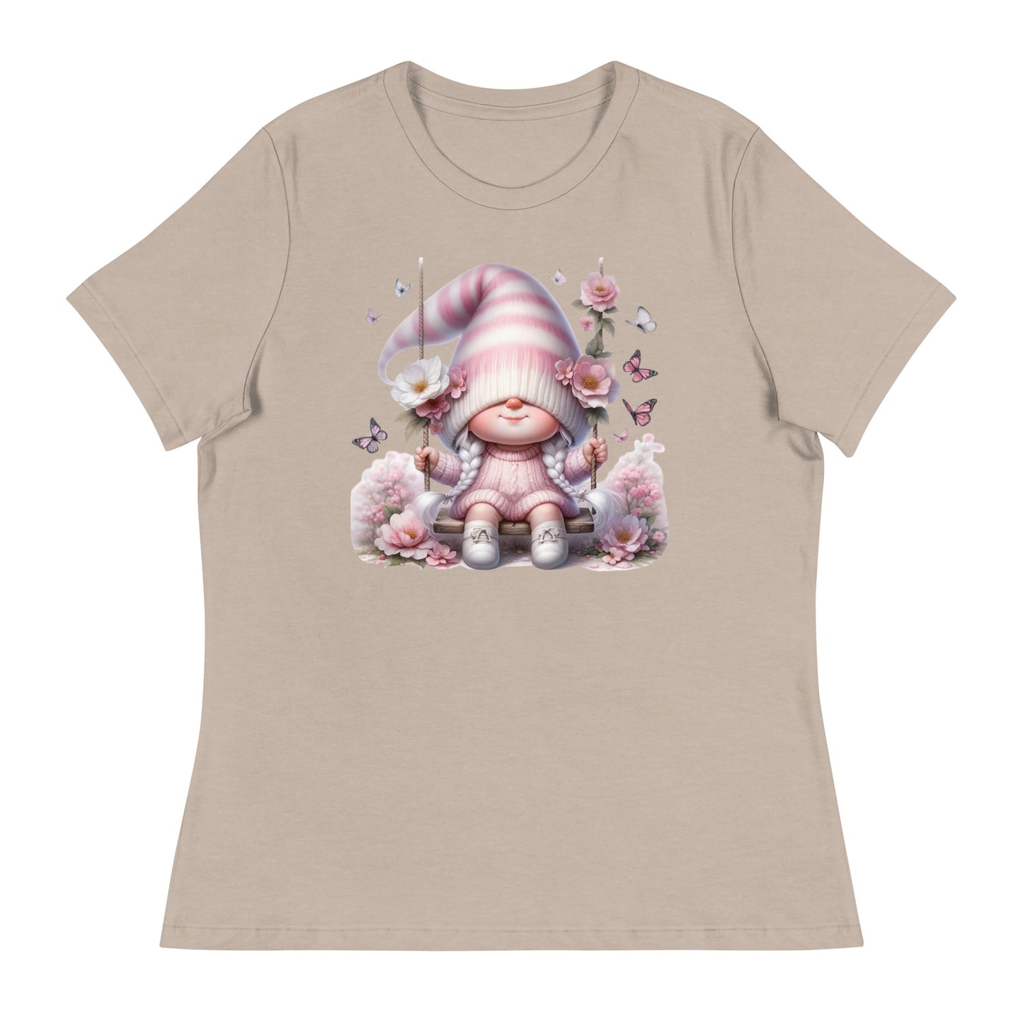 Women's Relaxed T-Shirt "Cherry Blossom Gnome" #7