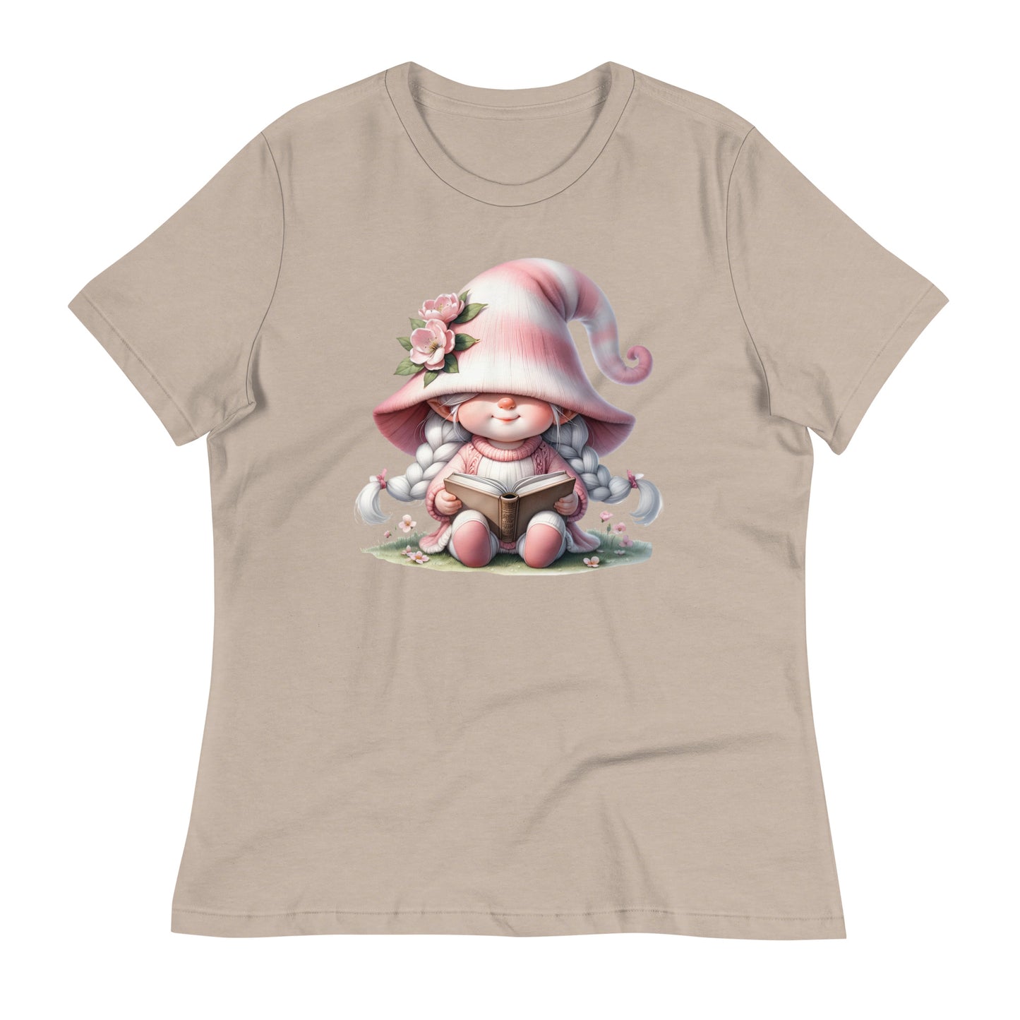 Women's Relaxed T-Shirt "Cherry Blossom Gnomes" #8