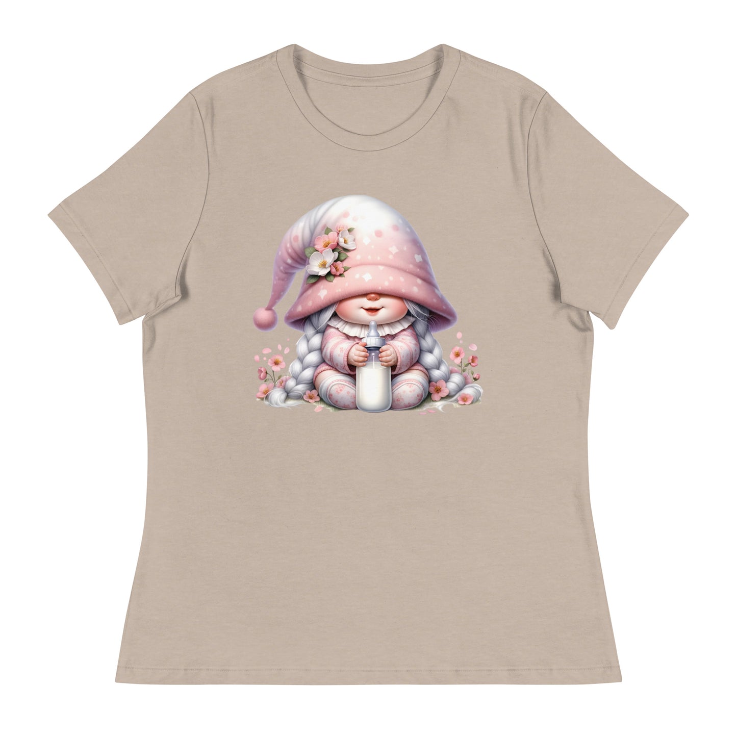 Women's Relaxed T-Shirt "Cherry Blossom Gnomes" #9