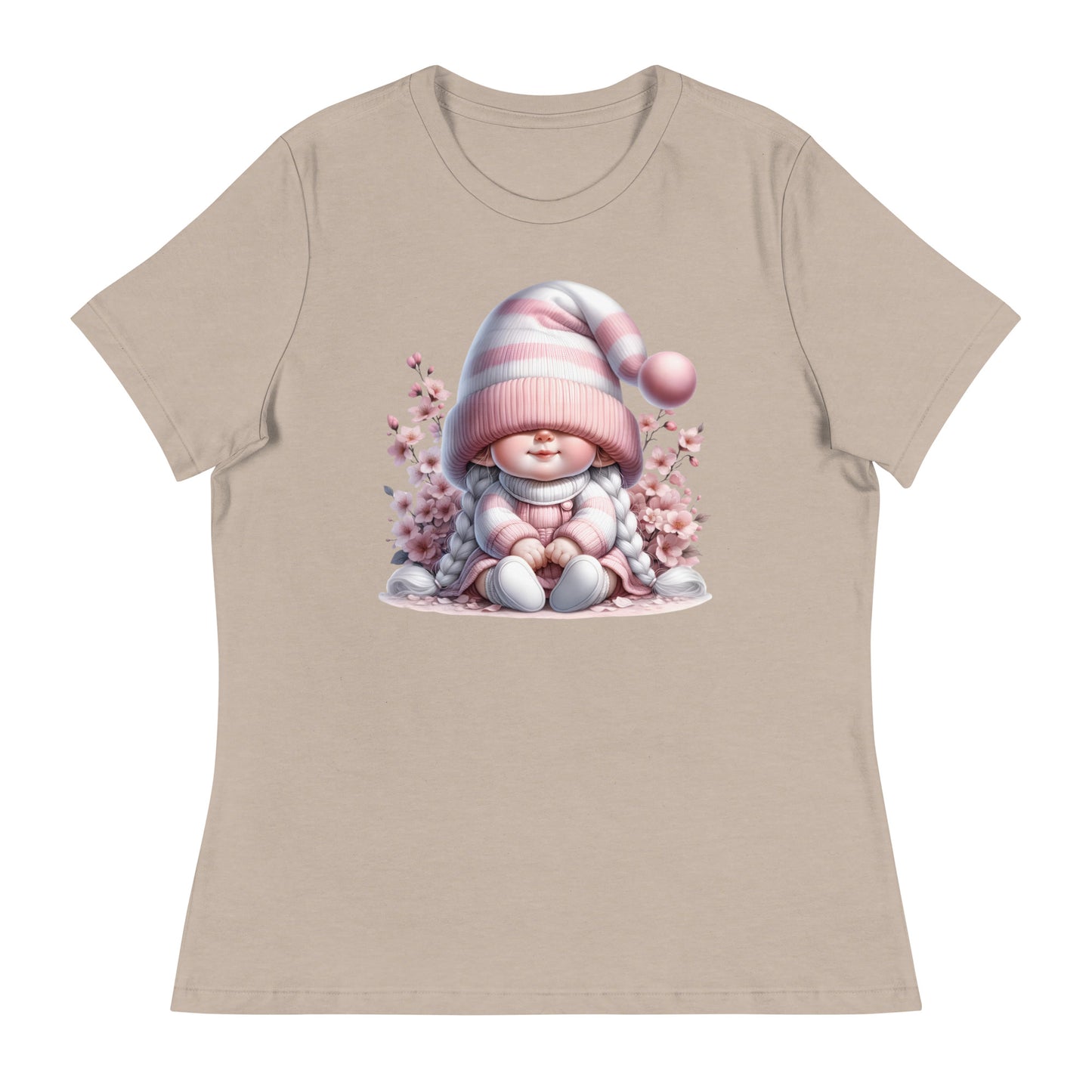 Women's Relaxed T-Shirt "Cherry Blossom Gnomes" #11