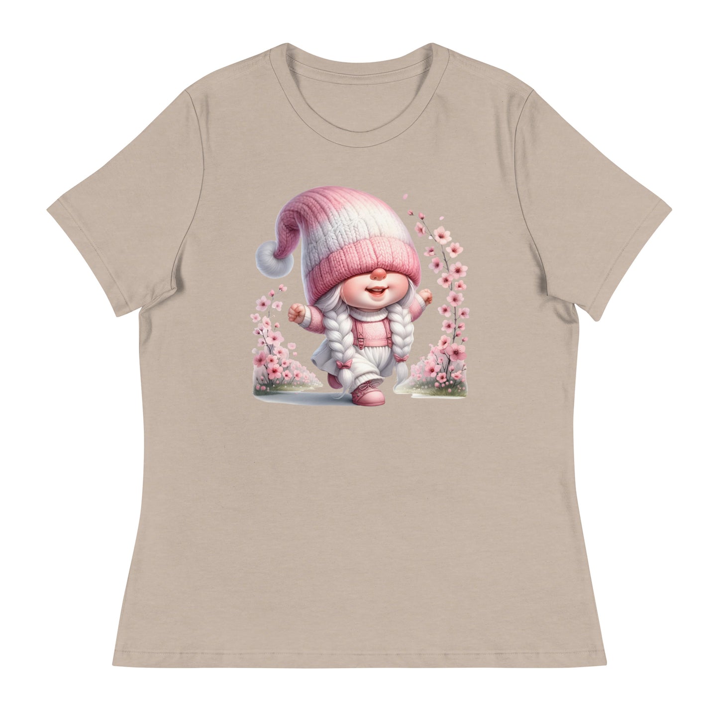 Women's Relaxed T-Shirt "Cherry Blossom Gnomes" #12