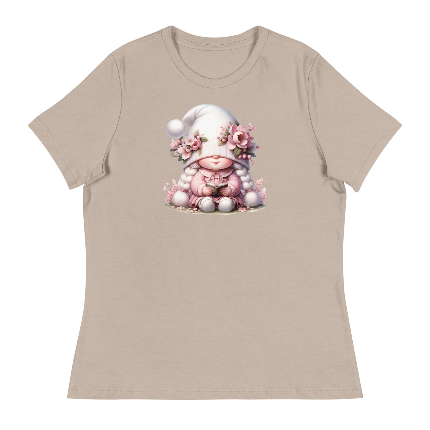 Women's Relaxed T-Shirt "Cherry Blossom Gnomes" #1`