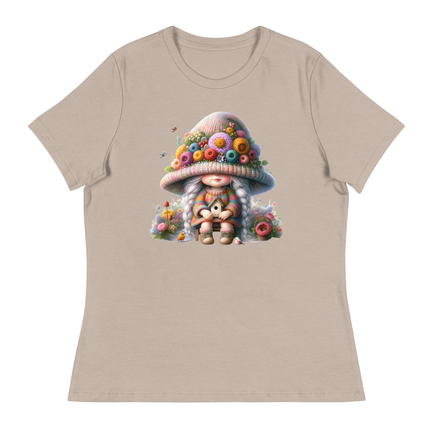 Women's Relaxed T-Shirt "Spring Girl Gnomes" #13