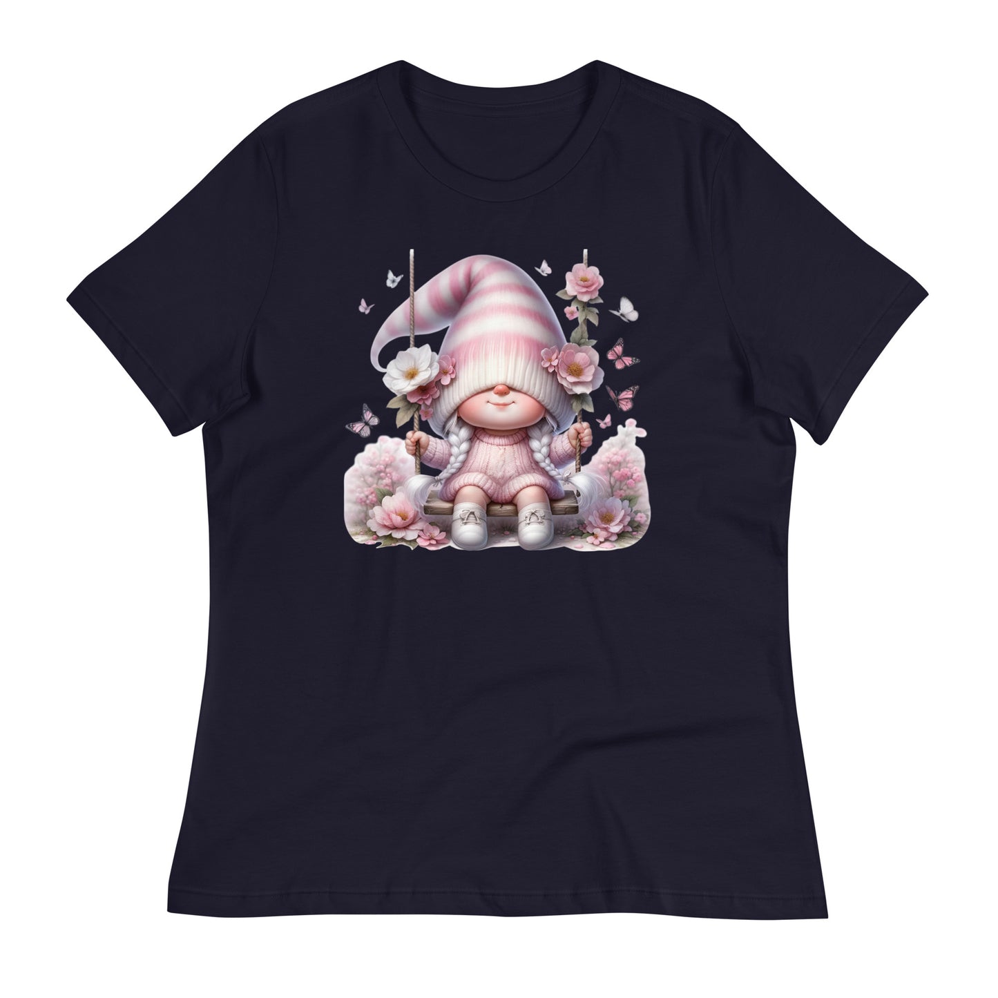 Women's Relaxed T-Shirt "Cherry Blossom Gnome" #7