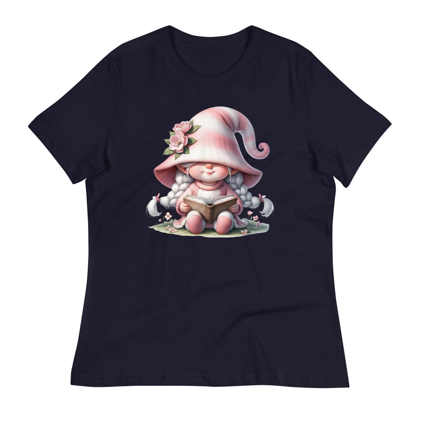 Women's Relaxed T-Shirt "Cherry Blossom Gnomes" #8