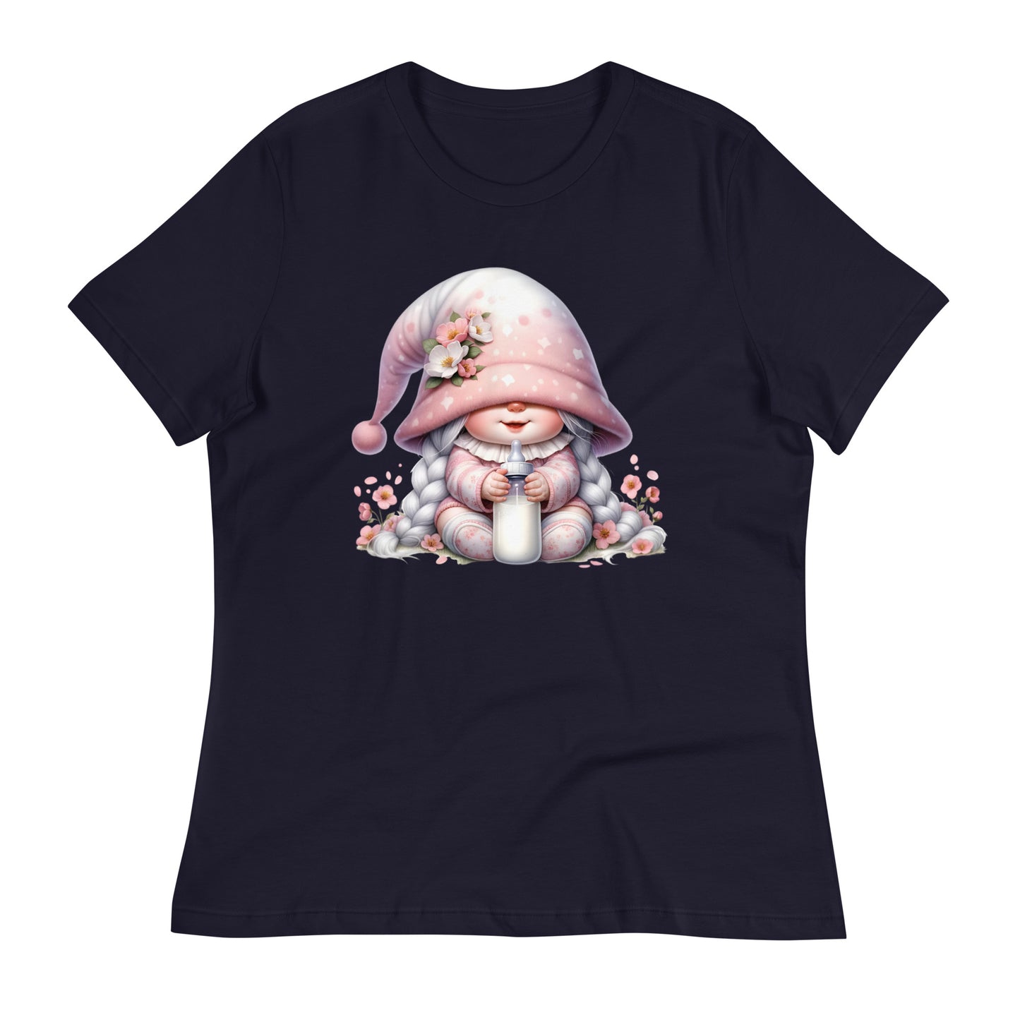 Women's Relaxed T-Shirt "Cherry Blossom Gnomes" #9