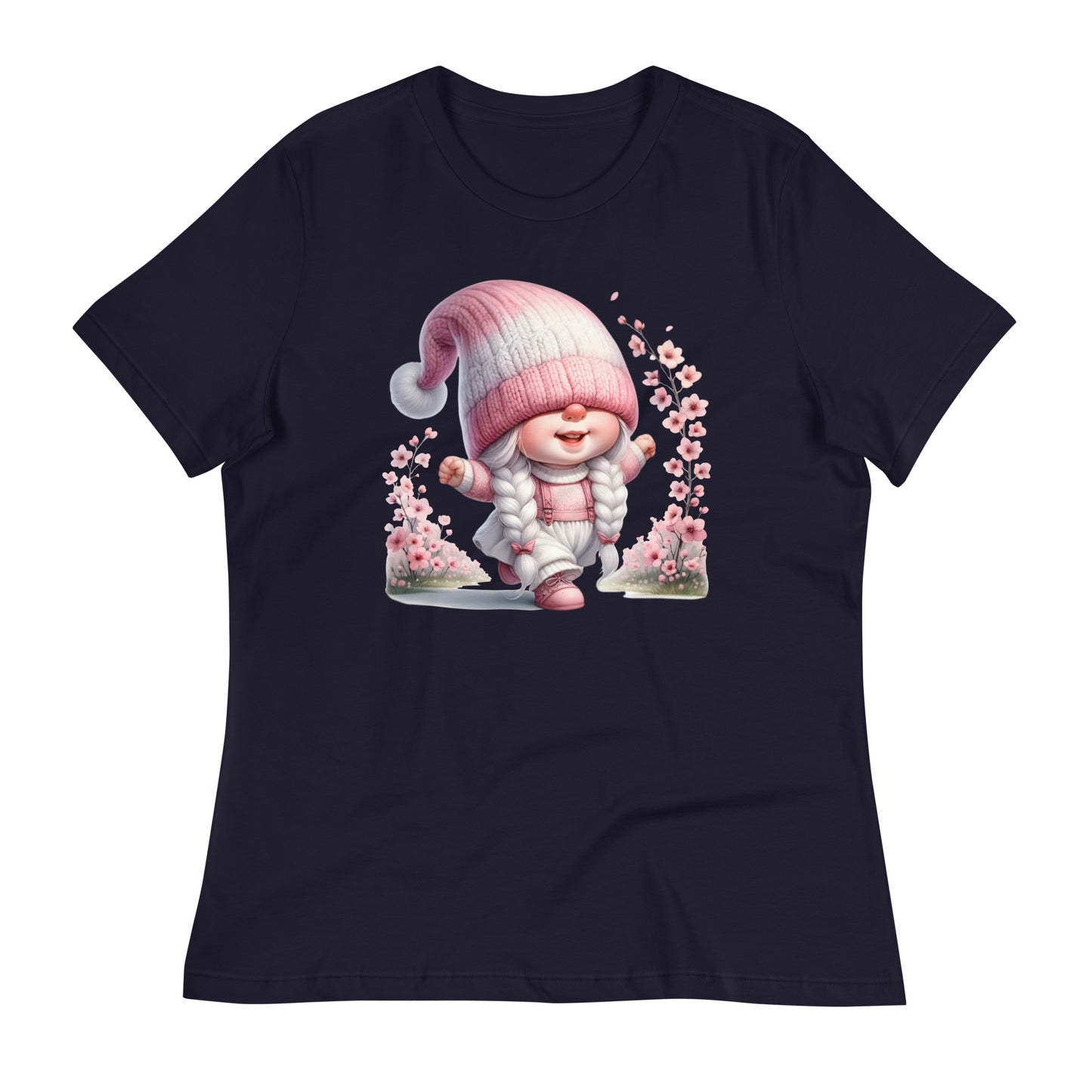 Women's Relaxed T-Shirt "Cherry Blossom Gnomes" #12