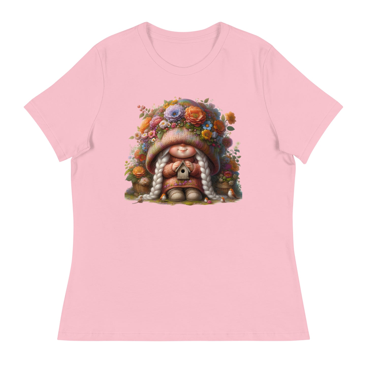 Women's Relaxed T-Shirt "Spring Girl Gnomes" 09