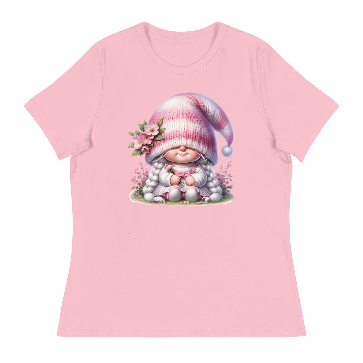 Women's Relaxed T-Shirt "Cherry Blossom Gnomes" #3