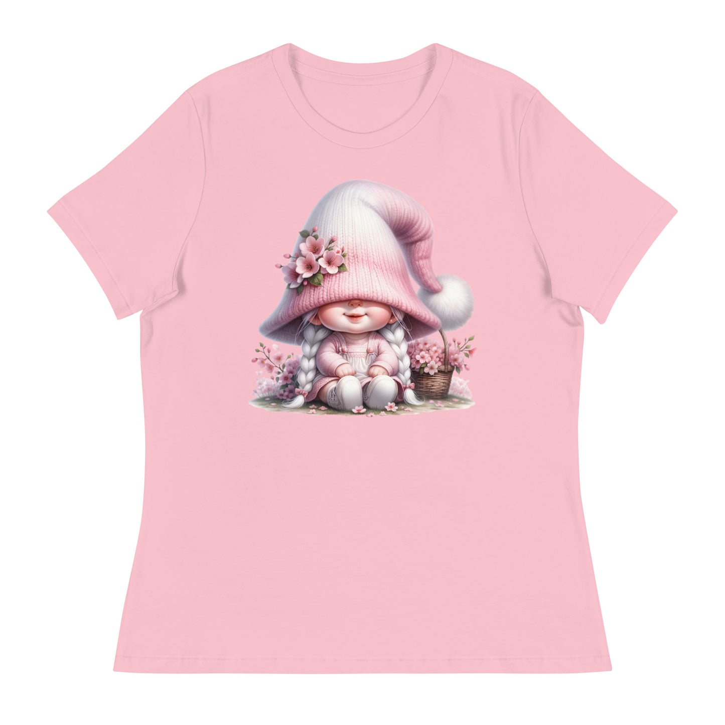 Women's Relaxed T-Shirt "Cherry Blossom Gnomes" #4