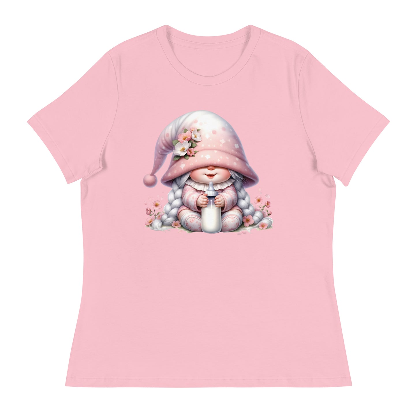 Women's Relaxed T-Shirt "Cherry Blossom Gnomes" #9