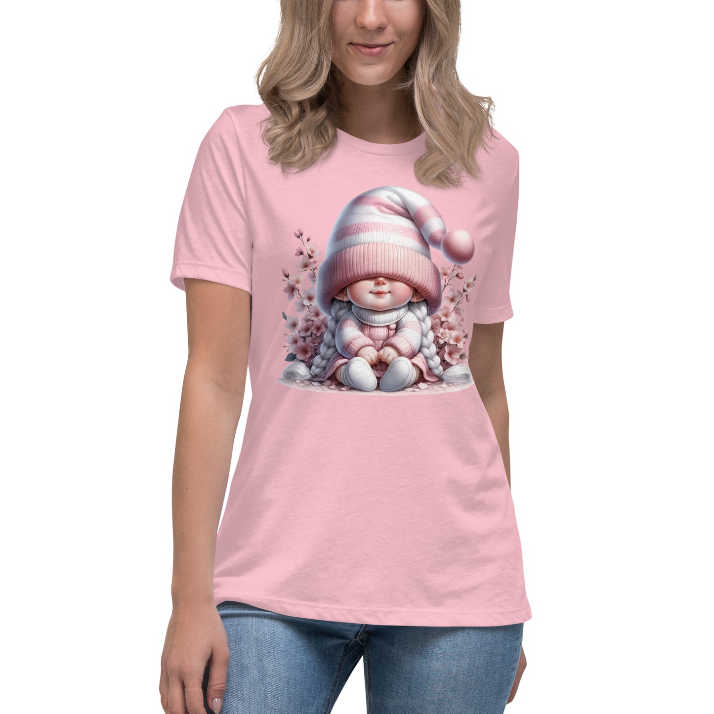 Women's Relaxed T-Shirt "Cherry Blossom Gnomes" #11