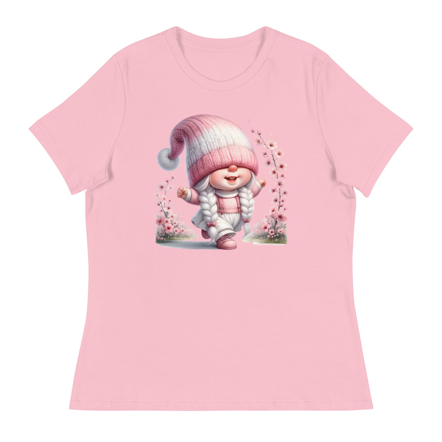 Women's Relaxed T-Shirt "Cherry Blossom Gnomes" #12