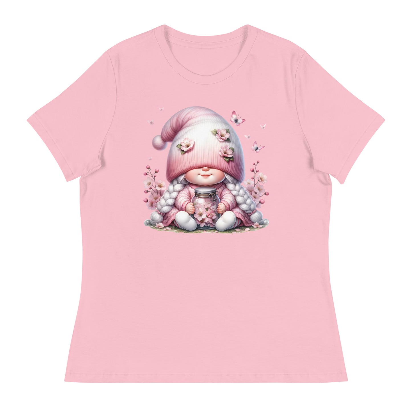 Women's Relaxed T-Shirt "Cherry Blossom Gnomes" #2