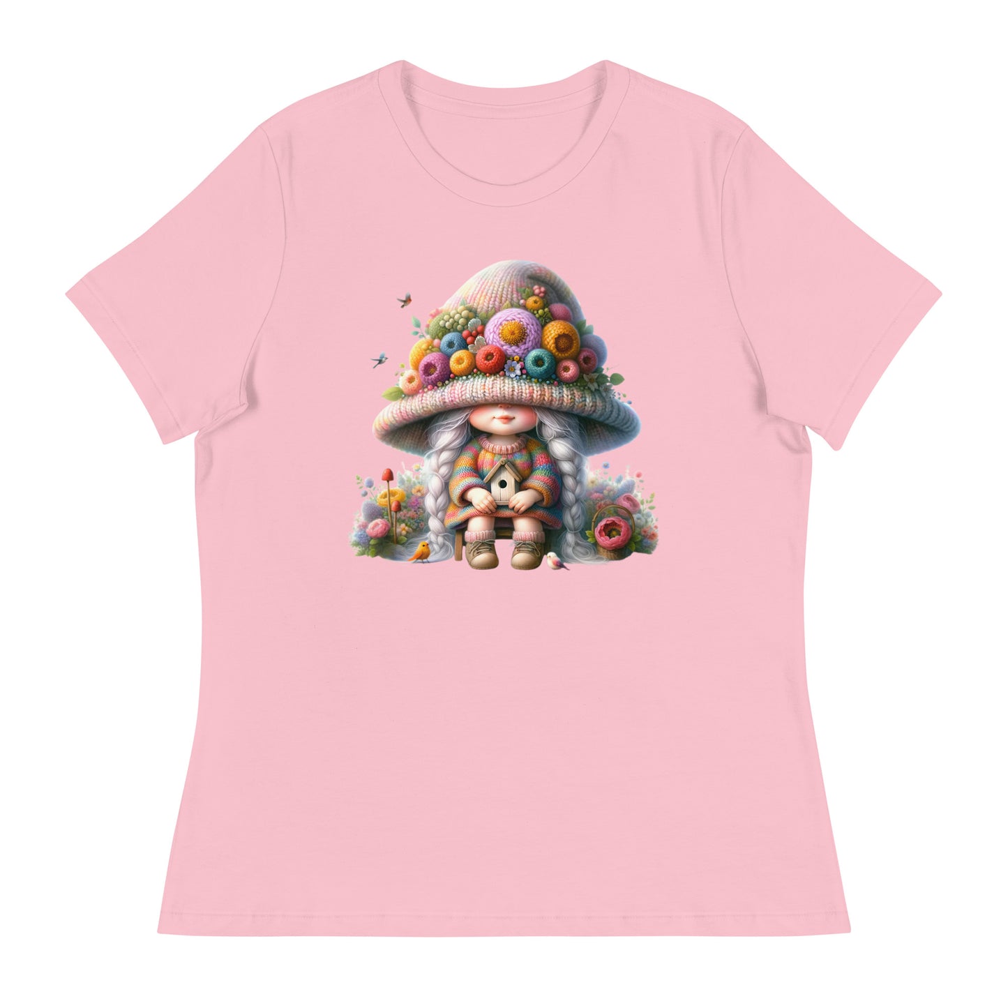 Women's Relaxed T-Shirt "Spring Girl Gnomes" #13