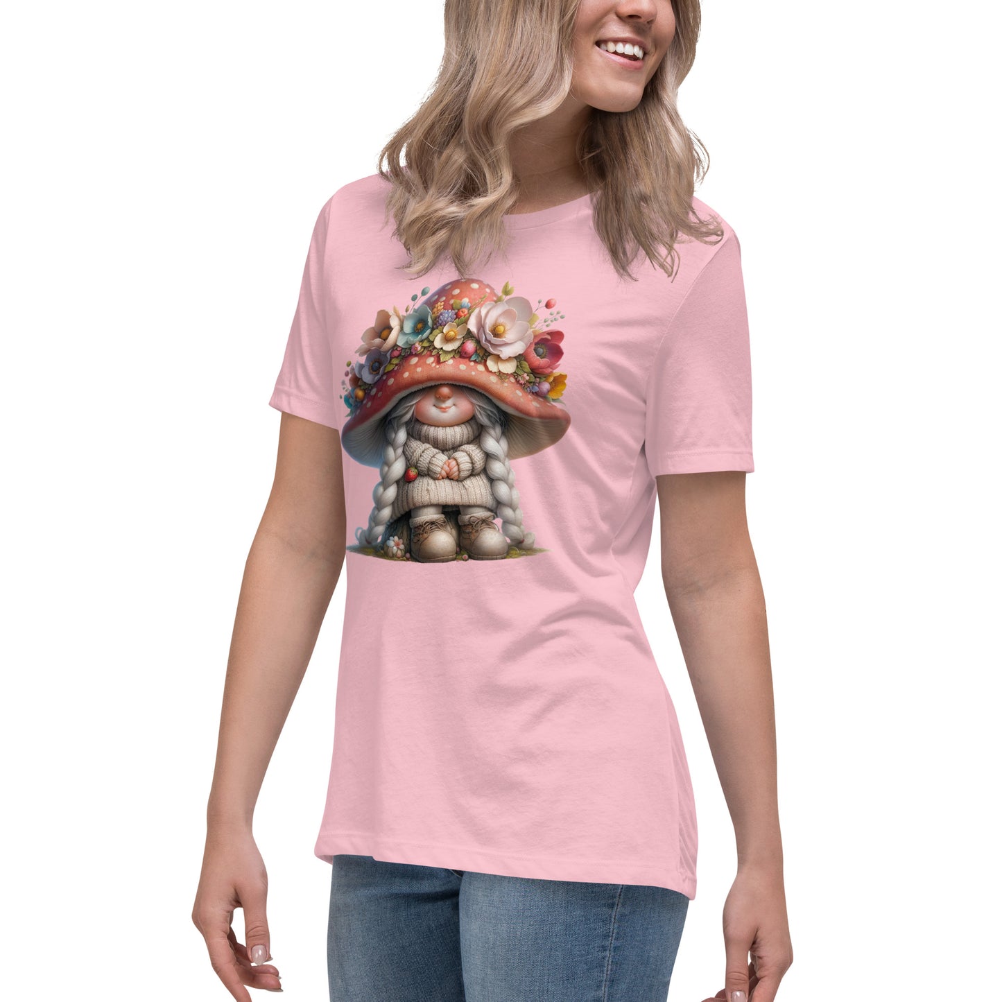 Women's Relaxed T-Shirt "Spring Gnomes" 01